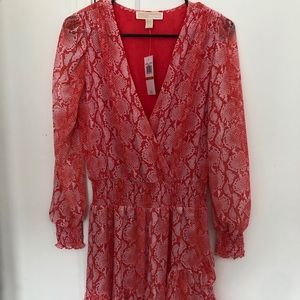 Michael Kors Pink Snakeskin Dress